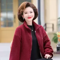 妈妈装女装冬装外套40岁中老年加厚保暖中年女士大衣
