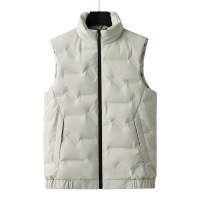 Brookings2022冬季羽绒服休闲马甲青年立领纯色鸭绒保暖冬季马甲