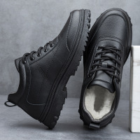 Ceba棉鞋男冬季新款加绒中老年保暖中帮男鞋防寒加厚雪地靴男士