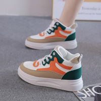 Ceba2022秋季高帮新款小白鞋ins潮休闲鞋厚底韩版百搭板鞋女