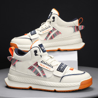 Ceba男鞋潮流老爹鞋2022秋季新款中帮青少年韩版厚底运动跑步休