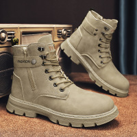 Ceba马丁靴男鞋2022新款高帮秋季户外男士沙漠英伦风休闲百搭工