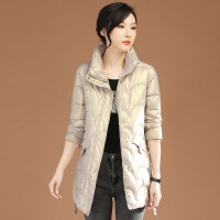 Brookings立领中长款外套厚女2022年冬装新款宽松面包服