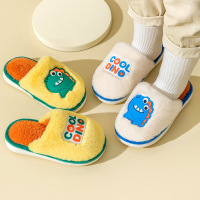 Three Sons秋冬季儿童棉拖鞋可爱恐龙居家室内防滑保暖毛毛拖鞋