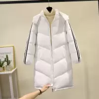 Three Sons过膝女中长款2022新款冬韩版宽松服加厚面包服外套