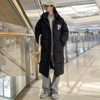 Three Sons2022年新款冬季韩版宽松女中长款过膝加厚外套潮