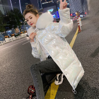 Three Sons女中长款冬2022年新款韩版面包服宽松oversize外套潮