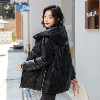 Three Sons沧州女2022秋冬新款宽松女式面包服连帽外套女