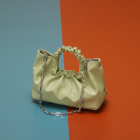 Three Sons韩版休闲软皮褶皱包质感经典云朵包轻奢感手提包法式