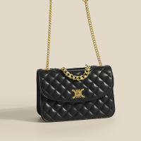 Three Sons秋冬新款菱格链条单肩包时尚小众设计韩范通勤包简约