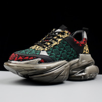 DBMG秋冬厚底老爹鞋男欧美潮牌滴胶感运动鞋潮流透气男鞋