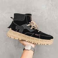 DBMG2022秋冬新款雪地靴男士休闲马丁靴时尚高帮韩版男鞋