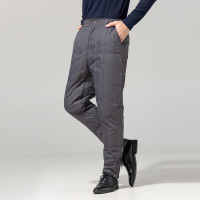 DBMG男款加肥加厚加肥防寒保暖裤 中老年大码高腰外穿羽绒裤长裤