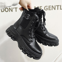 Ceen Bulled2023新款男士马丁靴英伦风机车靴高帮皮面潮流森系常