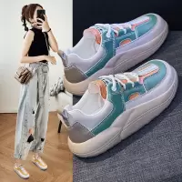 Ceen Bulledins韩版运动小白鞋女2022秋季新款摇摇底松糕鞋厚底
