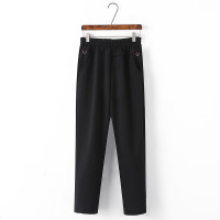 老年人冬季新款加绒加厚休闲裤女中老年松紧高腰奶奶装冬天长裤