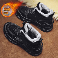 Ceba冬季上新加绒加厚保暖皮面雪地大棉靴日常休闲高帮马丁靴男