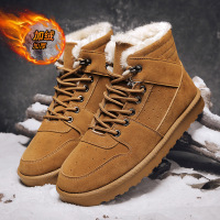 Ceba雪地靴高帮男鞋冬季防水防寒加绒加厚保暖面包棉鞋厚底休闲