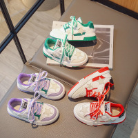 Three Sons儿童加绒运动鞋2022冬季新款女童韩版时尚休闲小白鞋