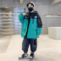 Three Sons男童冲锋衣外套秋冬季2022新款儿童大童三合一可拆卸