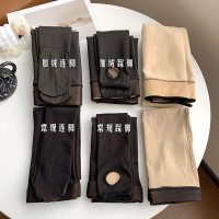 Three Sons2022四季黑丝光腿加绒加厚保暖连裤袜黑色裸感丝袜假