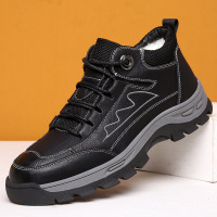 DBMG马丁靴男士棉鞋冬季加绒保暖加厚高帮运动休闲皮鞋男雪地靴