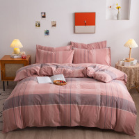 Three Sons水洗棉良品风秋冬四件套无印三件套宿舍单位床上用品