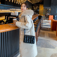 Three Sons女2022冬季新款韩版中长款服 宽松加厚女式外套