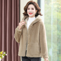 冬装2022年女装妈妈装时尚年轻中年皮毛一体女款上衣水貂毛