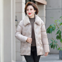 新款女装白鸭绒中年羽绒服女款冬季保暖中老年妈妈装外套过年新