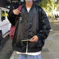 Brookings春季2023夹克外套男港风复古式飞行员夹克宽松百搭外套