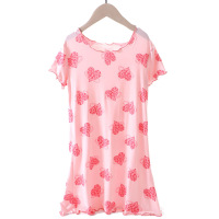 DBMG儿童睡衣女童家居服短袖睡裙子款母女装夏天短袖空调服