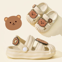 Three Sons新款儿童拖鞋男女中大童洞洞鞋防滑凉拖鞋宝宝外穿包