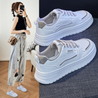 Ceen Bulledins韩版小白鞋女潮2023春季新款厚底松糕鞋女透气板