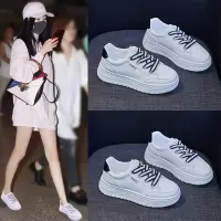 Ceen Bulledins韩版小白鞋女2023春季新款透气板鞋松糕鞋休闲鞋