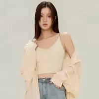 Ceba新款蚕丝运动文胸女大胸显小一体式无钢圈美背内衣打底外穿