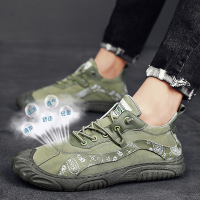 Ceba2023春季新款雨伞布透气户外运动鞋休闲一脚蹬工地上班劳保