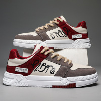 Ceba网红男鞋2023春季新款时尚拼色百搭青年板鞋户外低帮休闲运