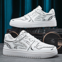 Ceba2023春季新款学院风透气小白鞋潮搭韩版拼色低帮运动板鞋男