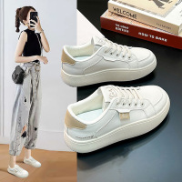 Jusen Shayuins韩版小白鞋女潮2023春季新款厚底松糕鞋女街拍板