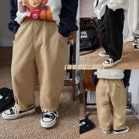 Jusen Shayu童酷儿童裤子2023春季新款韩版儿童宽松洋气休闲裤男