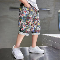 Brookings男童裤子男童牛仔夏季休闲裤子2023新款男童夏装裤子男