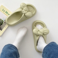 Three Sons蝴蝶结ins踩屎感厚底拖鞋女夏外穿2023新款防滑网红沙