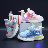 Three Sons儿童运动鞋童鞋春款男童运动鞋带灯男童鞋可爱卡通女