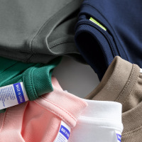 Jusen Shayu300g重磅质感短袖T恤男女情侣装基础宽松纯色体恤打