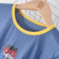 DBMG儿童夏天家居服套装全棉吸汗透气男童睡衣套装空调服2023新
