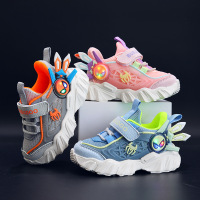 Three Sons儿童运动鞋轻质软底女童鞋春款带灯童鞋宝宝机能鞋卡