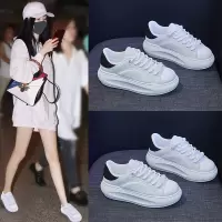 Ceen Bulledins韩版小白鞋女2023春季新款板鞋女厚底松糕鞋休闲
