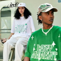 DBMG200g英文字母印花T恤2023夏季街头潮牌宽松短袖