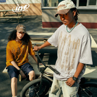 DBMG40支230g英文印花T恤2023夏季潮牌宽松随性短袖